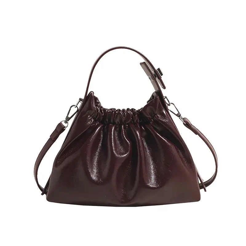 2024 New Fashion Shoulder Crossbody Bag Olive Gloss - Image 5