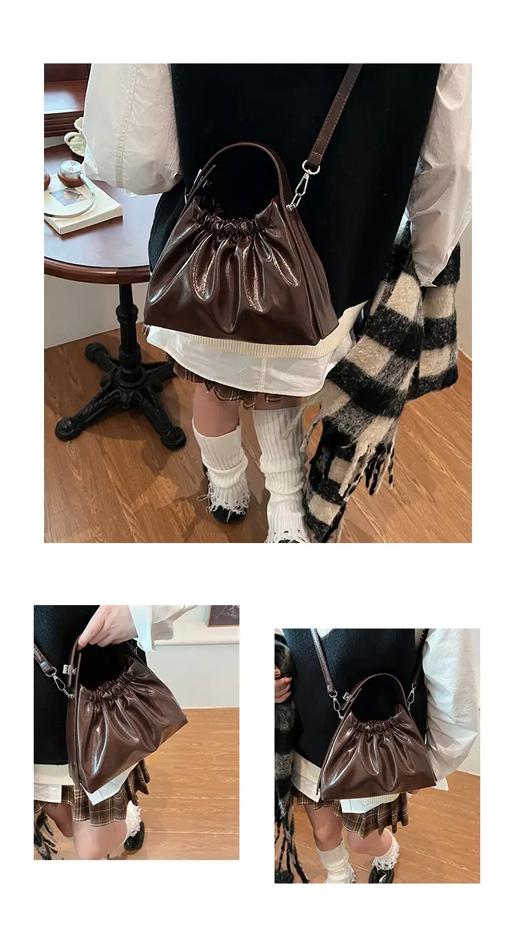 2024 New Fashion Shoulder Crossbody Bag Olive Gloss — feature 11