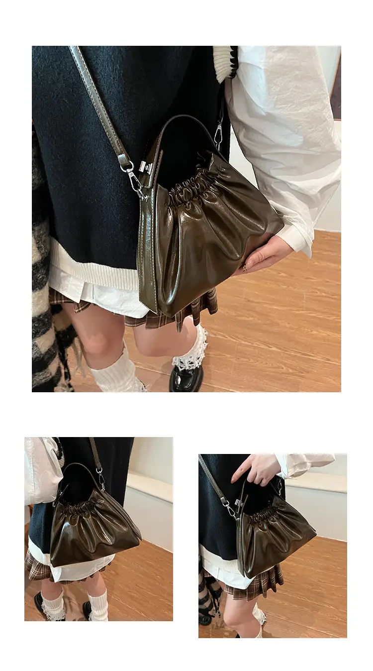 2024 New Fashion Shoulder Crossbody Bag Olive Gloss — feature 12
