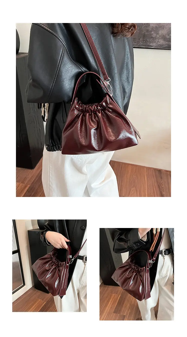 2024 New Fashion Shoulder Crossbody Bag Olive Gloss — feature 14