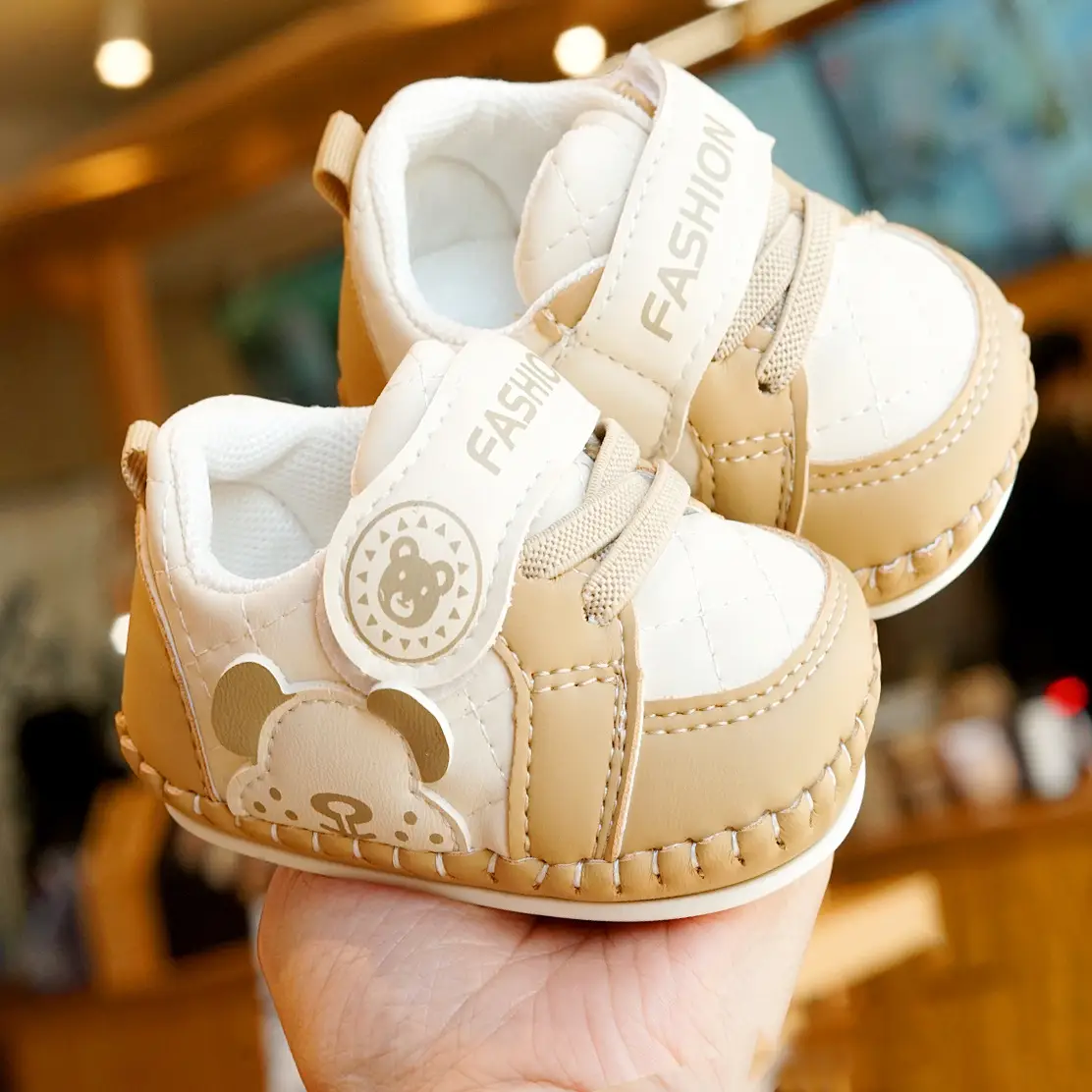 Baby Shoes Pink Cartoon Soft Sole 0-1 Year
