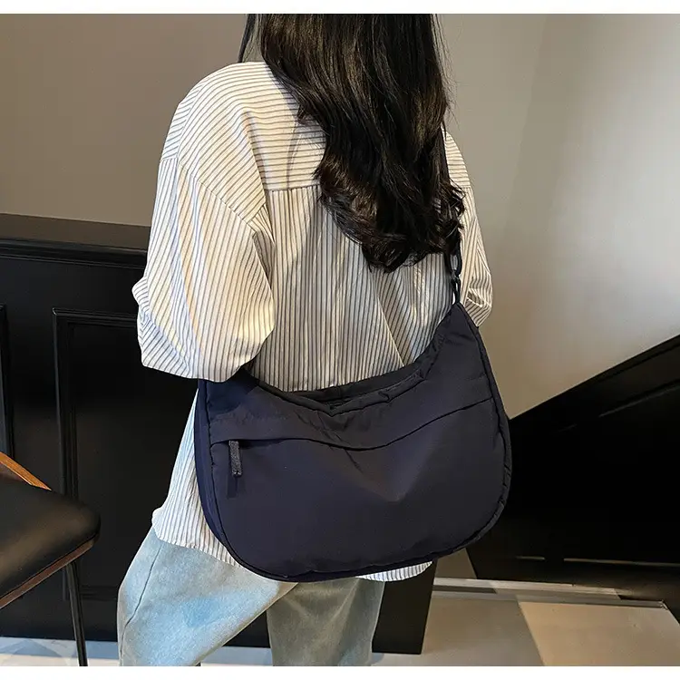 Women's Large Capacity Navy Blue Shoulder Crossbody Bag — feature 19