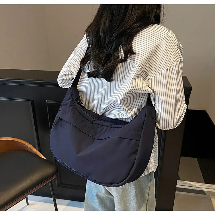 Women's Large Capacity Navy Blue Shoulder Crossbody Bag — feature 20