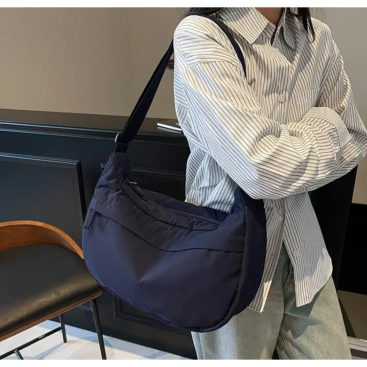 Women's Large Capacity Navy Blue Shoulder Crossbody Bag — feature 21