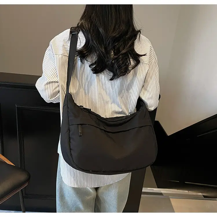 Women's Large Capacity Navy Blue Shoulder Crossbody Bag — feature 23