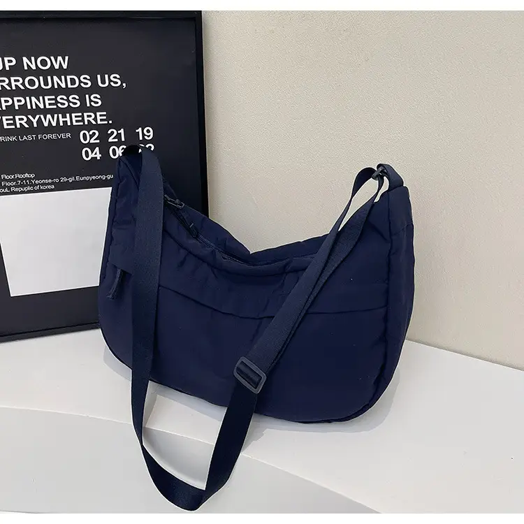 Women's Large Capacity Navy Blue Shoulder Crossbody Bag — feature 40