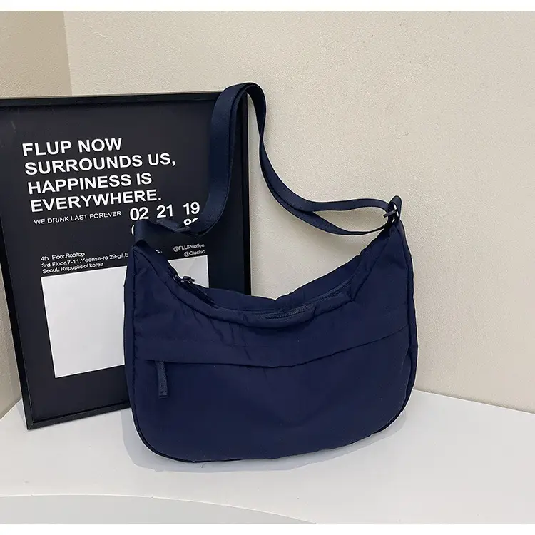 Women's Large Capacity Navy Blue Shoulder Crossbody Bag — feature 41