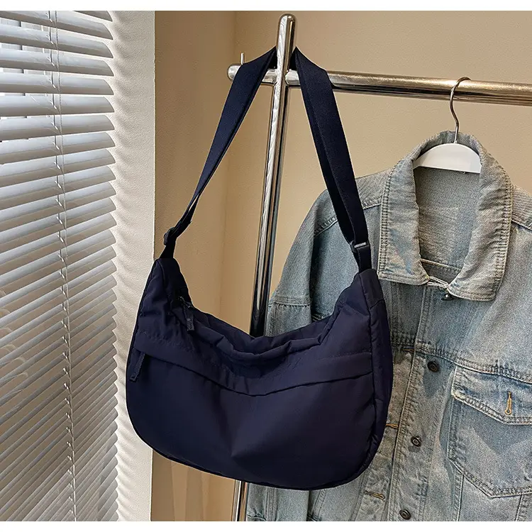 Women's Large Capacity Navy Blue Shoulder Crossbody Bag — feature 42