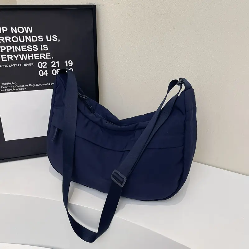 Women's Large Capacity Navy Blue Shoulder Crossbody Bag - Image 4