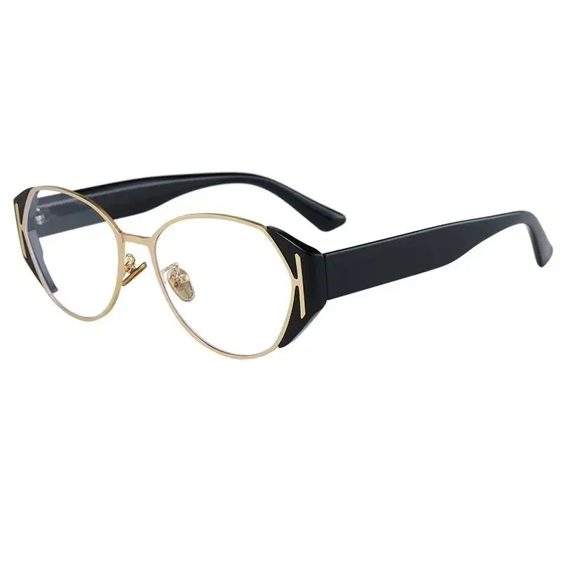 Women's Black Gold Mirror Sunglasses Retro Style