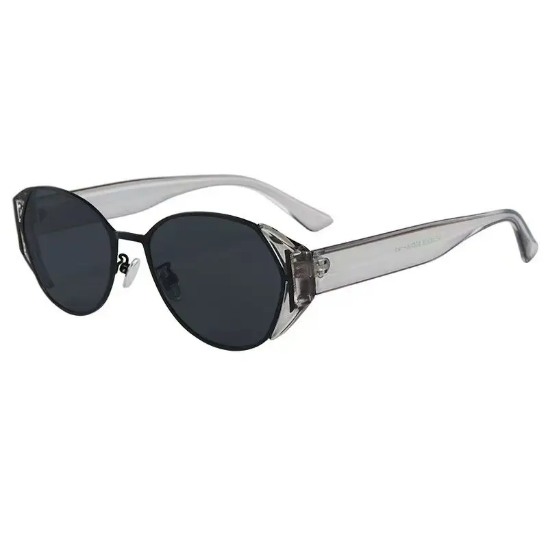 Women's Black Gold Mirror Sunglasses Retro Style