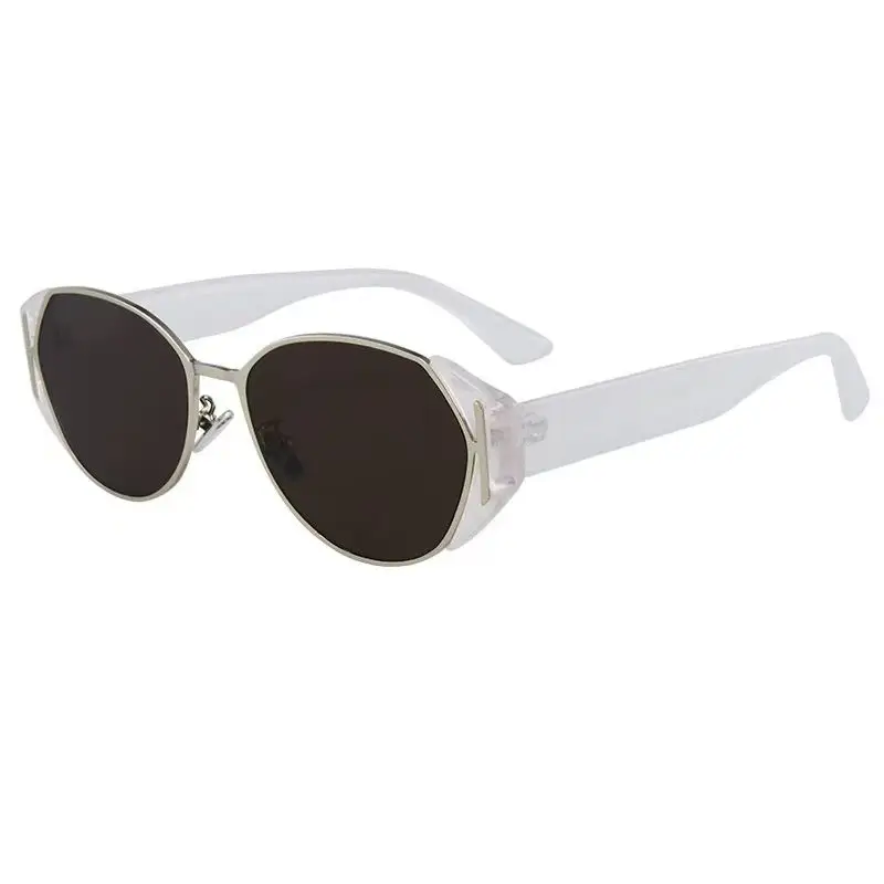 Women's Black Gold Mirror Sunglasses Retro Style
