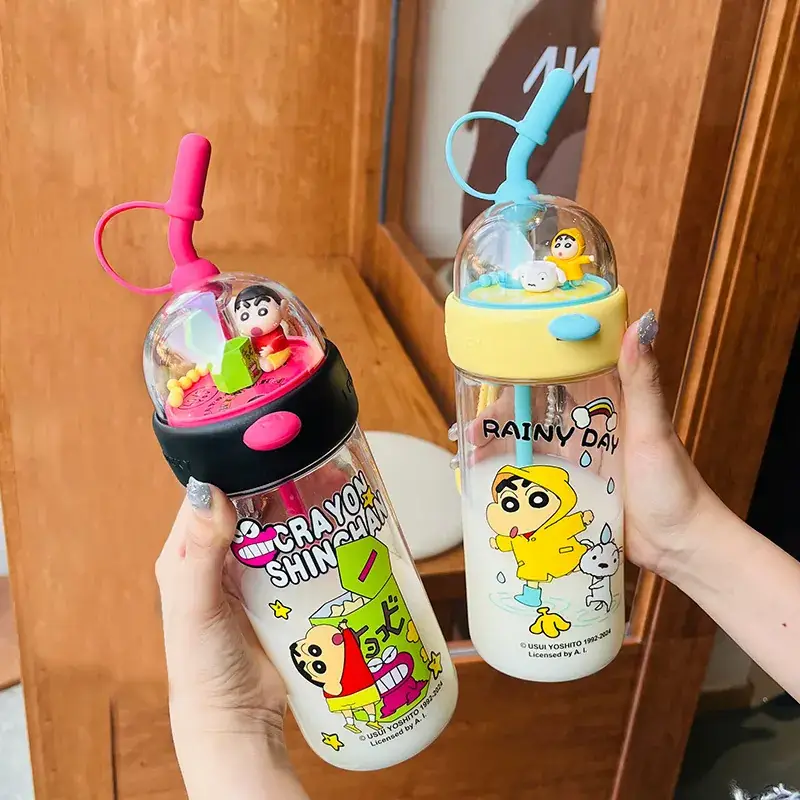 Crayon Shin New Shooting Water Cup Tritan Large Capacity - Image 5