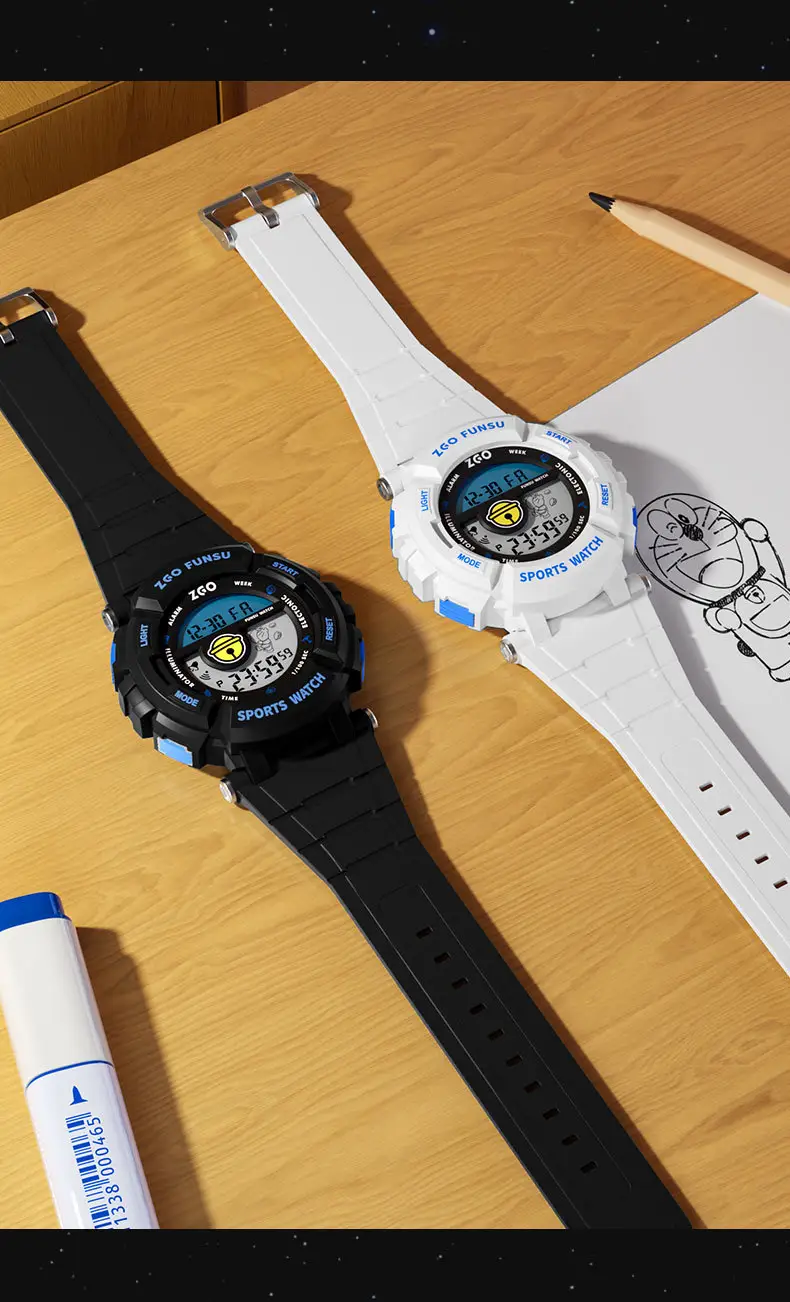 Men Waterproof Digital Sports Watch with Alarm Clock — feature 15