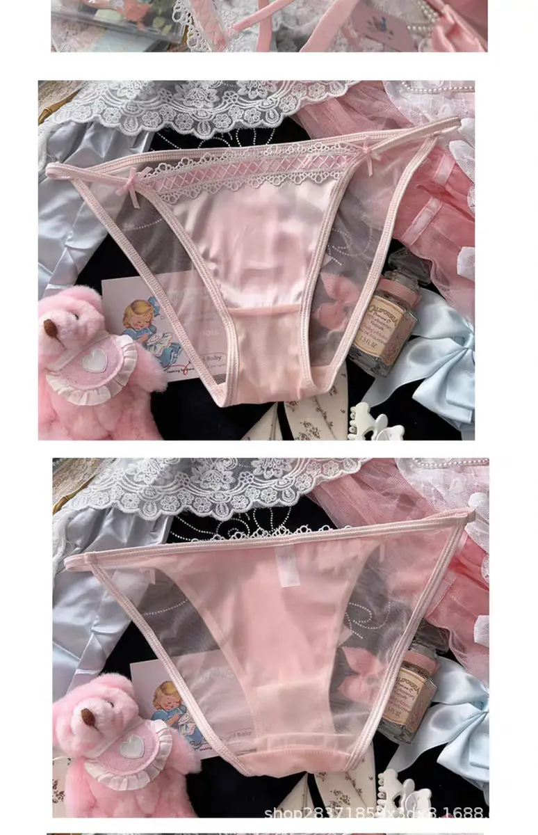 Black Lace Underwear for Women with Hanging Neck Design — feature 10