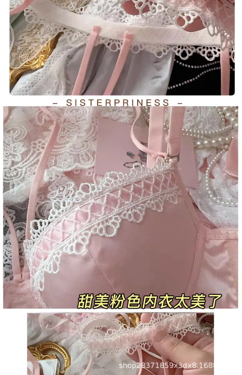 Black Lace Underwear for Women with Hanging Neck Design — feature 7