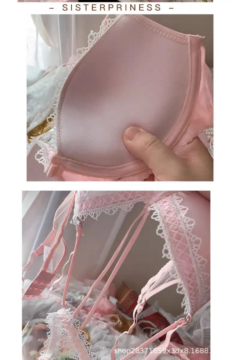 Black Lace Underwear for Women with Hanging Neck Design — feature 9