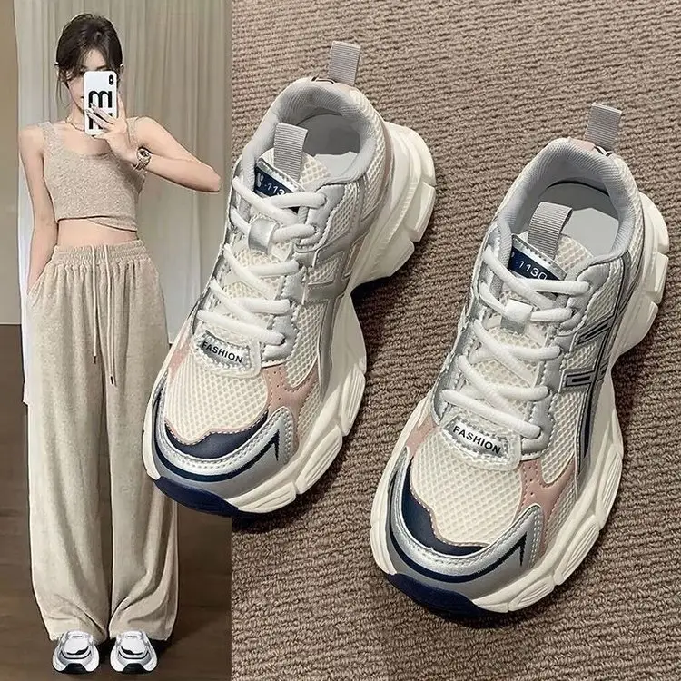 Women's Dopamine 2025 Mesh Running Sneakers White — feature 1