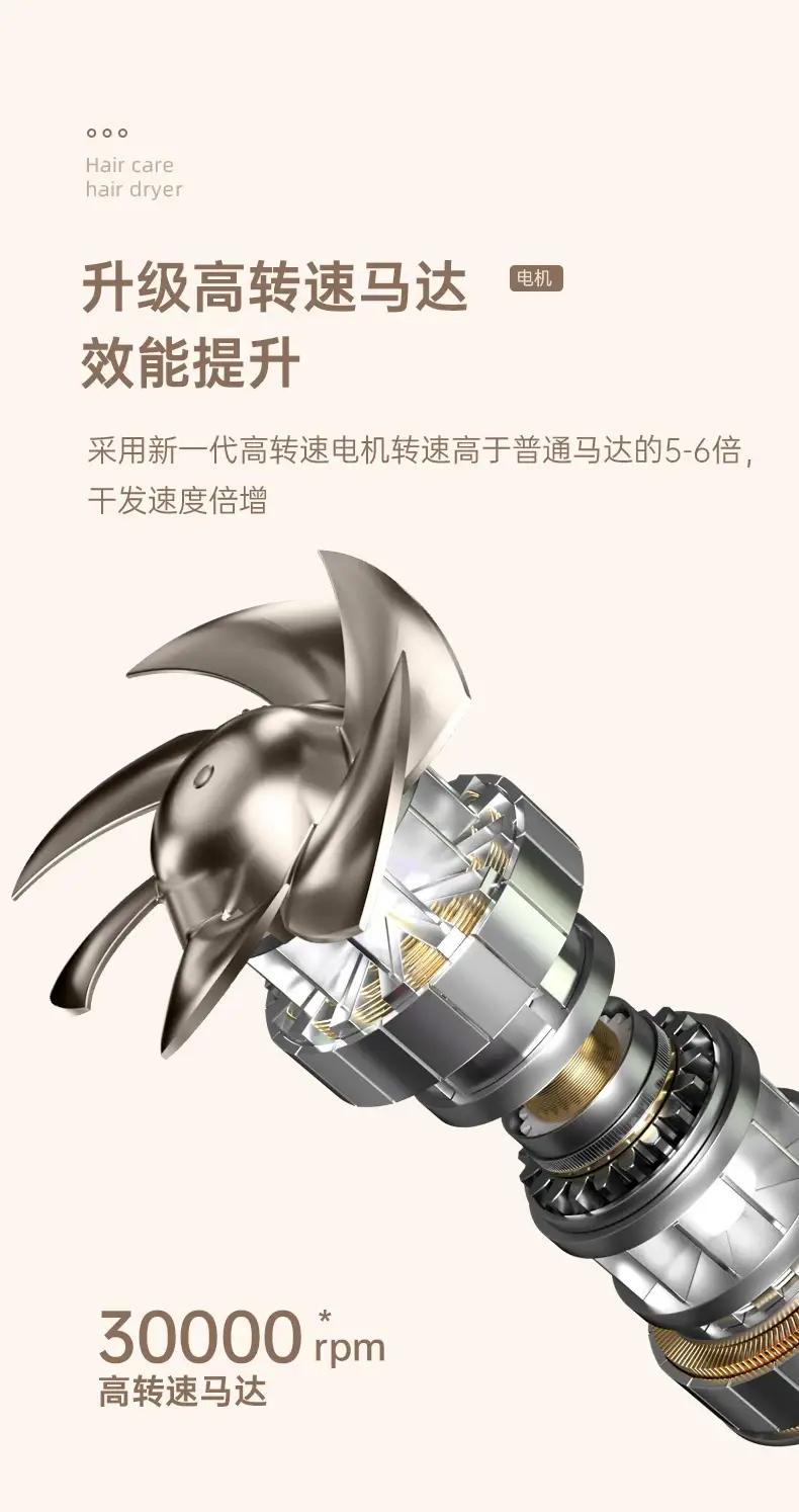 Silent High-Power Hair Dryer for Students — feature 9