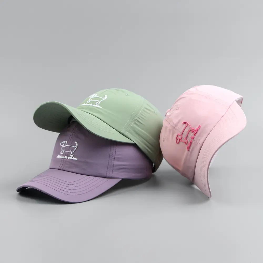 Pink Embroidered Women's Baseball Cap - Image 10