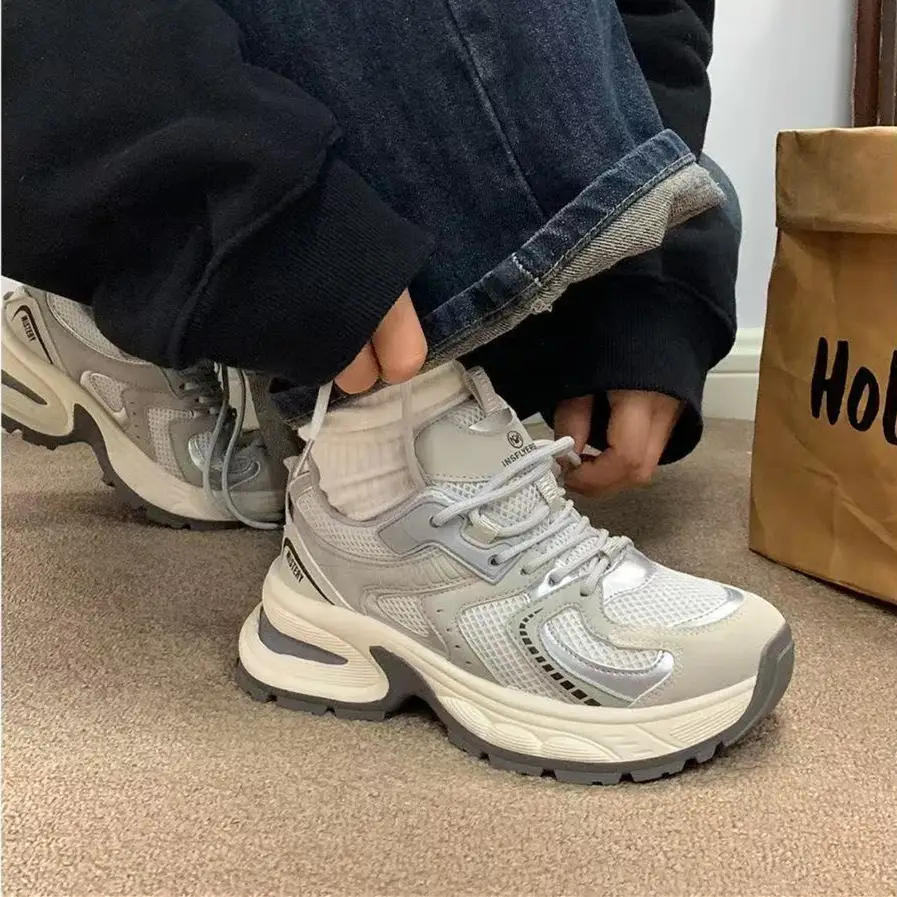 Spring 2025 New Foot Shown Small Mesh sneaker All-match Torre Shoes Women's Casual Breathable Internet Celebrity Running Shoes - Image 6