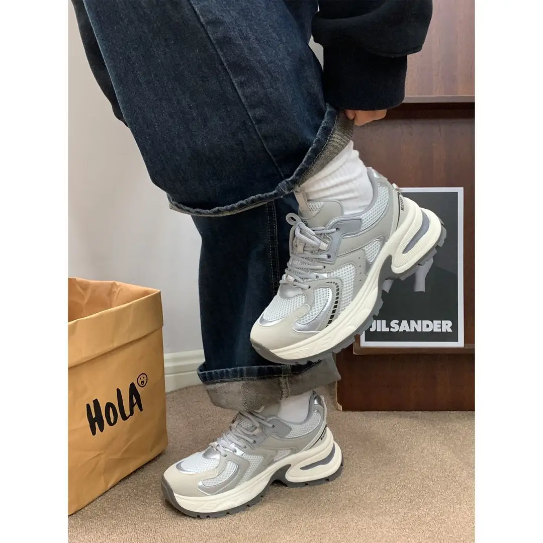 Spring 2025 New Foot Shown Small Mesh sneaker All-match Torre Shoes Women's Casual Breathable Internet Celebrity Running Shoes — feature 2
