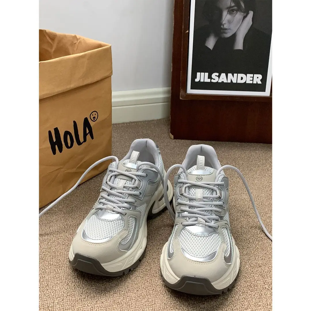 Spring 2025 New Foot Shown Small Mesh sneaker All-match Torre Shoes Women's Casual Breathable Internet Celebrity Running Shoes — feature 4