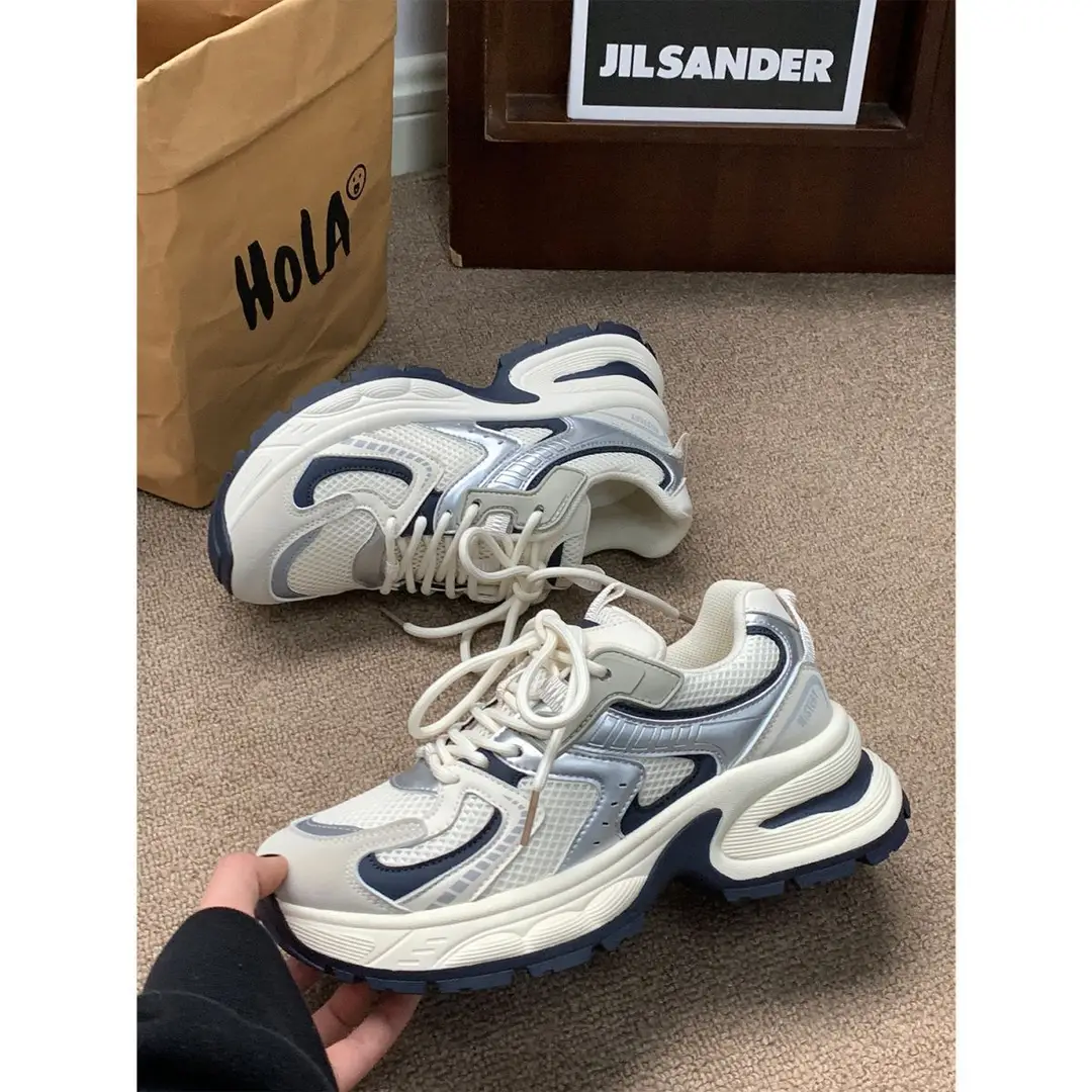 Spring 2025 New Foot Shown Small Mesh sneaker All-match Torre Shoes Women's Casual Breathable Internet Celebrity Running Shoes — feature 7
