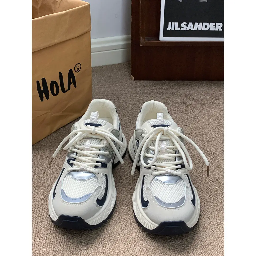 Spring 2025 New Foot Shown Small Mesh sneaker All-match Torre Shoes Women's Casual Breathable Internet Celebrity Running Shoes — feature 9
