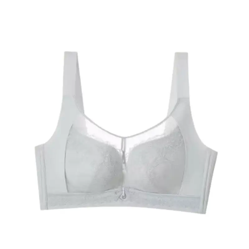 Spring Lace Cup Underwear Adjustable Black White Purple Plus Size - Image 9