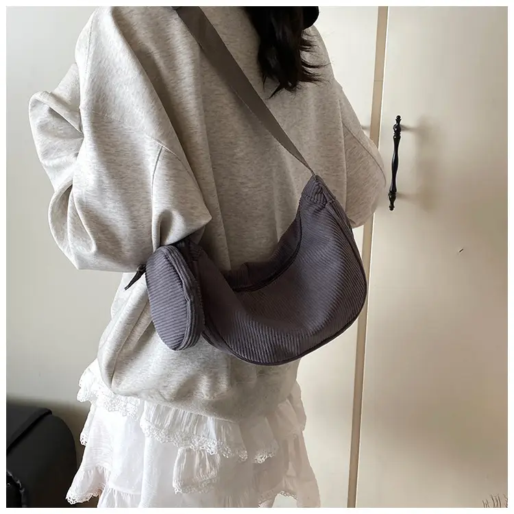 Crossbody Bag for Women Brown Mesh Shoulder Messenger — feature 20