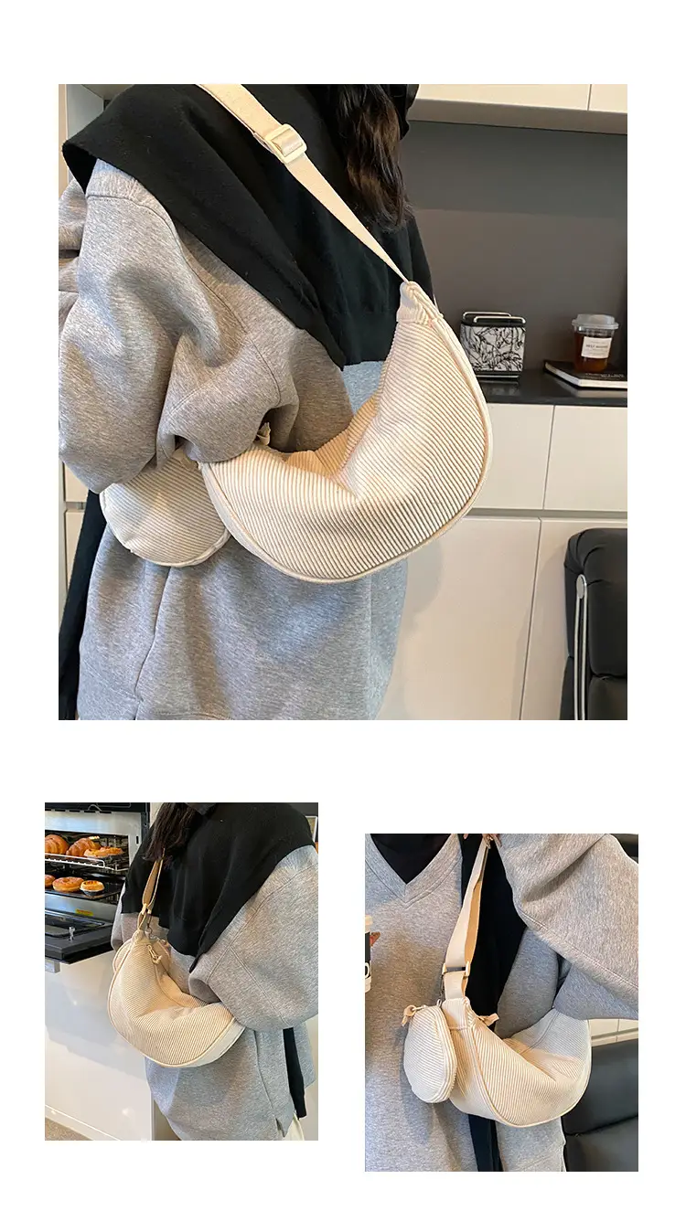 Crossbody Bag for Women Brown Mesh Shoulder Messenger — feature 5