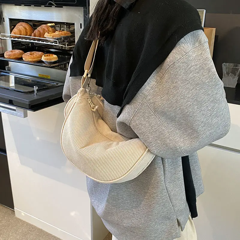 Crossbody Bag for Women Brown Mesh Shoulder Messenger - Image 4