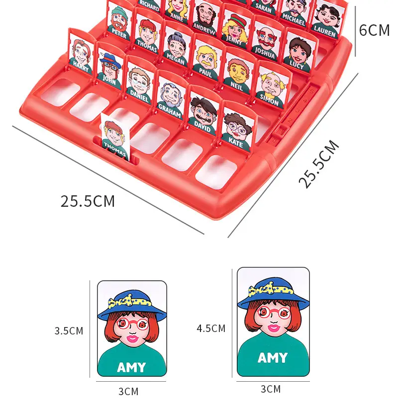 Guess Who I Am Interactive Thinking Logic Training Toy Double Battle Card Board Game Children's puzzle — feature 19