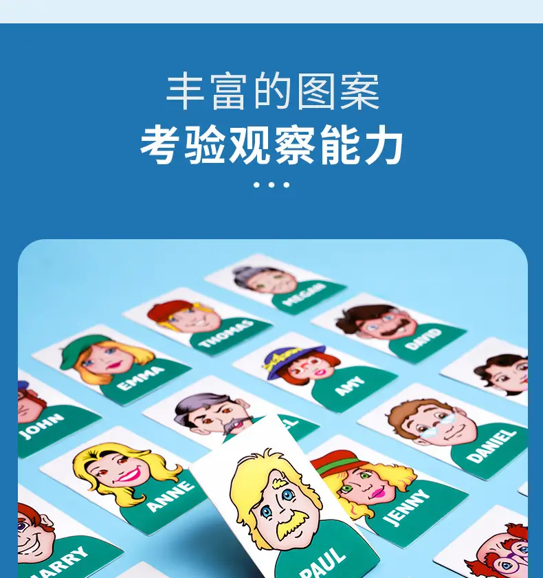 Guess Who I Am Interactive Thinking Logic Training Toy Double Battle Card Board Game Children's puzzle — feature 8