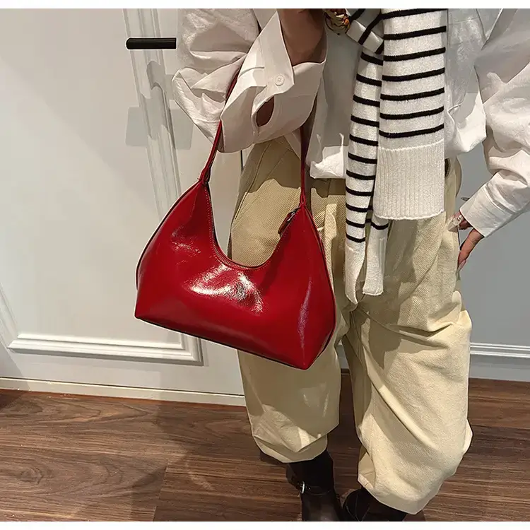 Red Women's Shoulder Bag 2025 Casual Elegant Design — feature 23