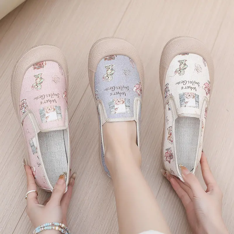 Women's Floral Slip-On Canvas Shoes Spring 2025 - Image 7