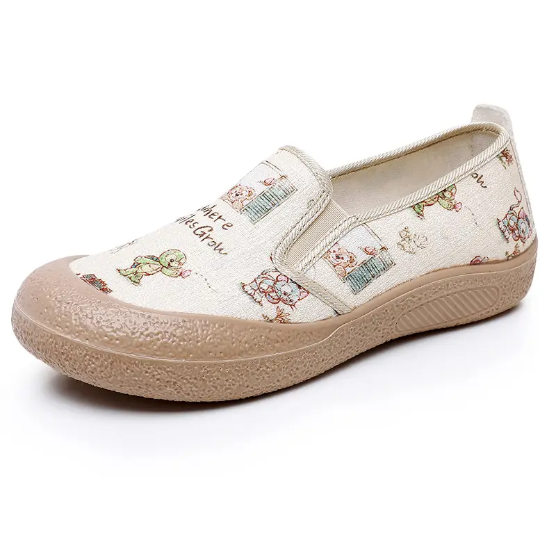 Women's Floral Slip-On Canvas Shoes Spring 2025 - Image 8