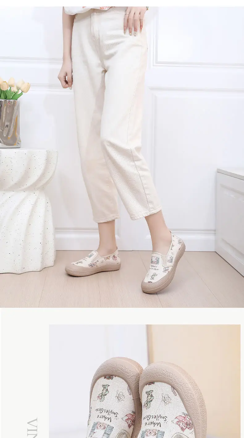 Women's Floral Slip-On Canvas Shoes Spring 2025 — feature 22