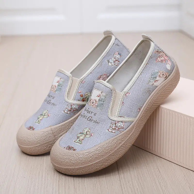 Women's Floral Slip-On Canvas Shoes Spring 2025 - Image 2
