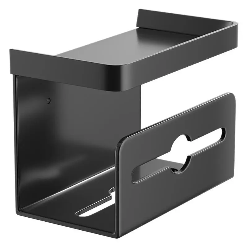 Wall-Mounted Toilet Paper Holder 10cm x 11cm Grey - Image 15