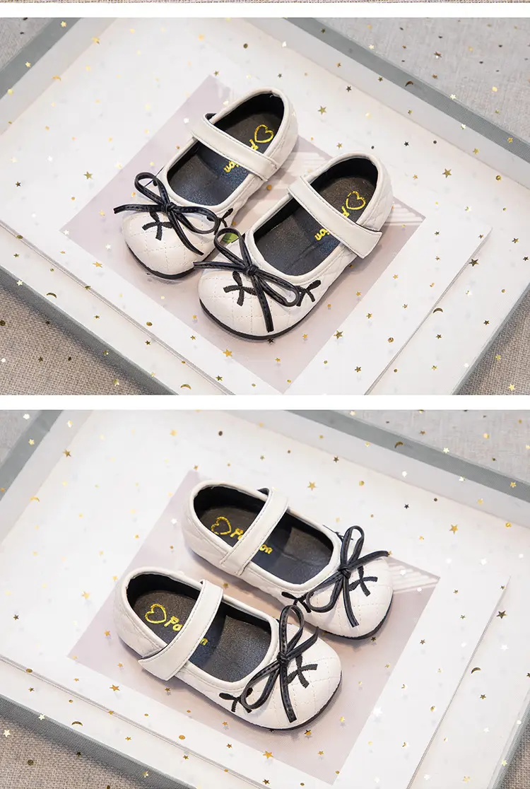 Women's Bow Princess Baby Shoes Small Leather — feature 10