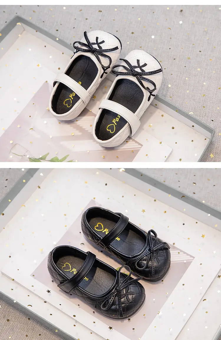 Women's Bow Princess Baby Shoes Small Leather — feature 11