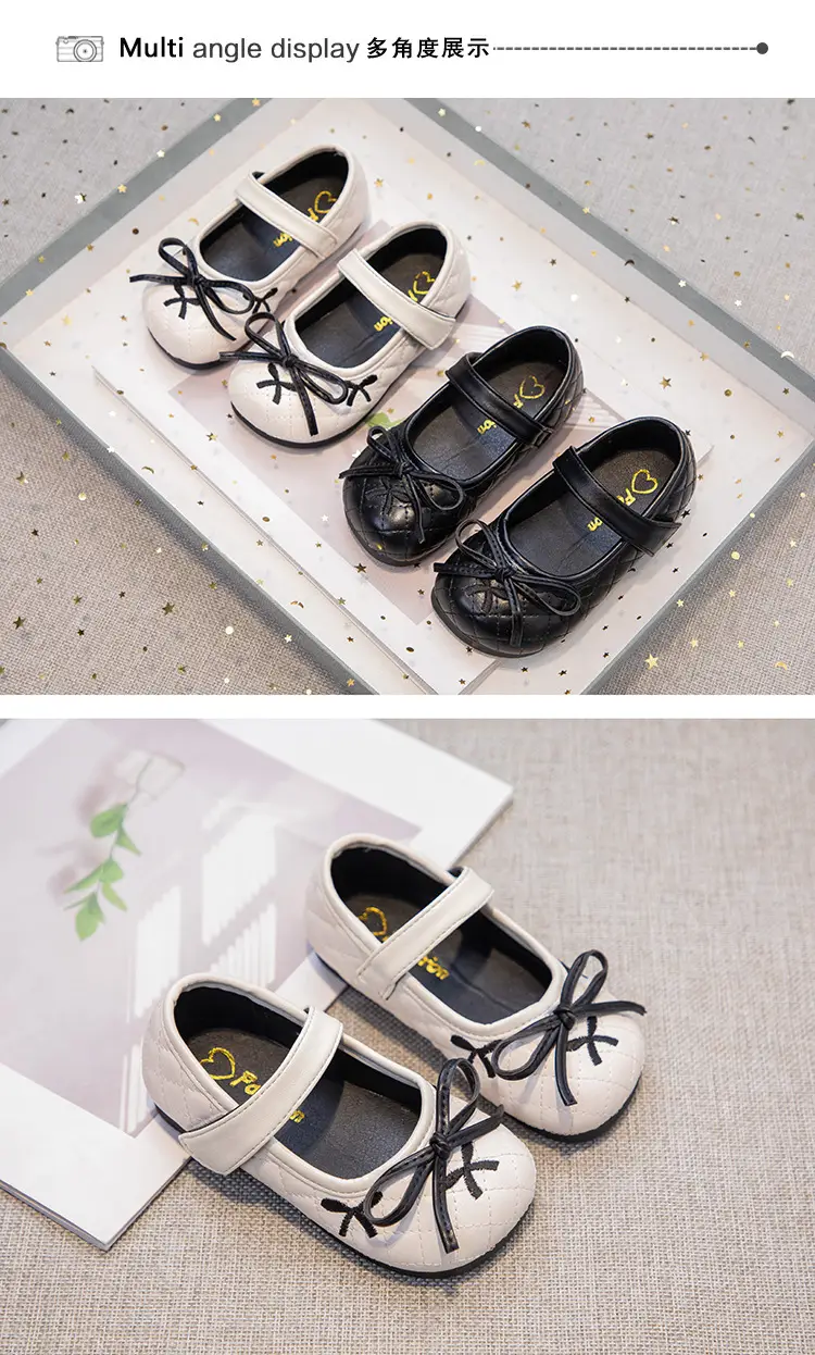 Women's Bow Princess Baby Shoes Small Leather — feature 7