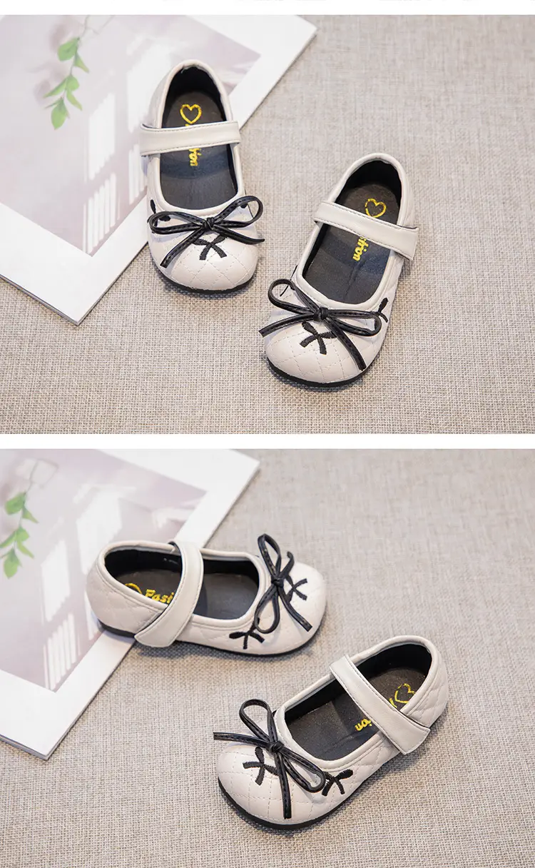 Women's Bow Princess Baby Shoes Small Leather — feature 8