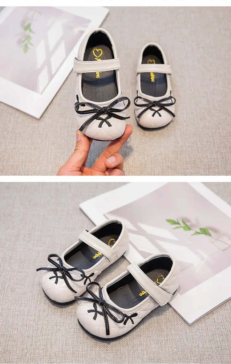 Women's Bow Princess Baby Shoes Small Leather — feature 9