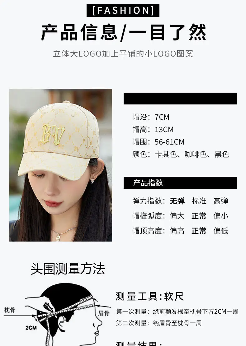 Women Men Embroidered Letter R Cap Sunshade Black Gold — feature 11