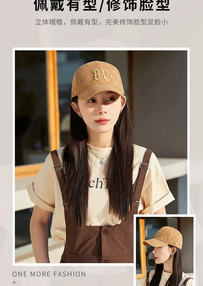 Women Men Embroidered Letter R Cap Sunshade Black Gold — feature 6