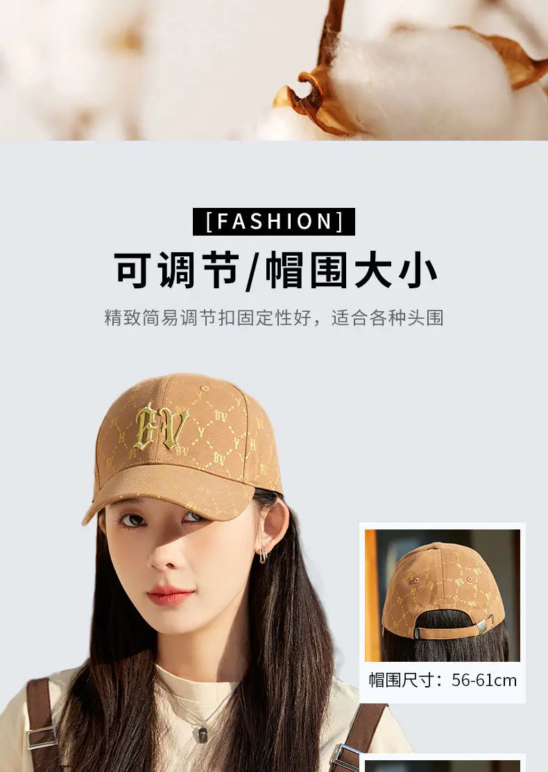 Women Men Embroidered Letter R Cap Sunshade Black Gold — feature 8