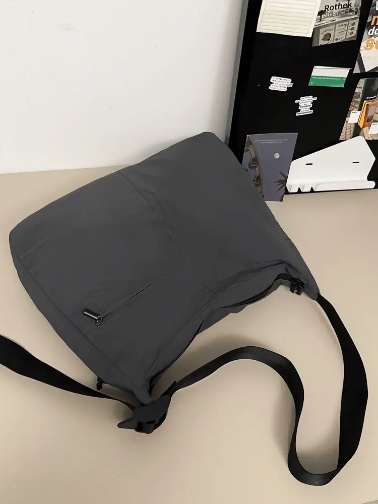 Women's Large Capacity Japanese Luggage Shoulder Bag Black - Image 7